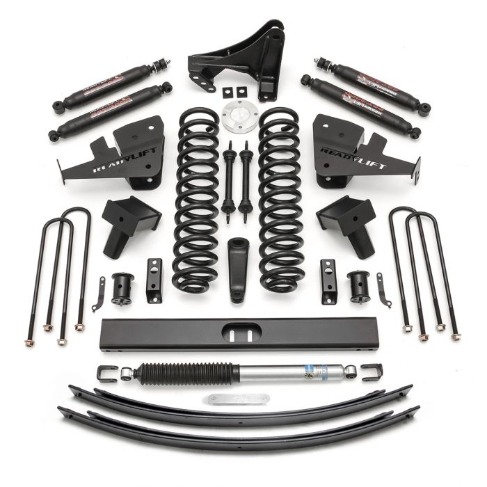 8'' LIFT KIT W/ SST3000 SHOCKS - 2017-2018 FORD SUPER DUTY SRW 4WD 2-PC DRIVE SHAFT