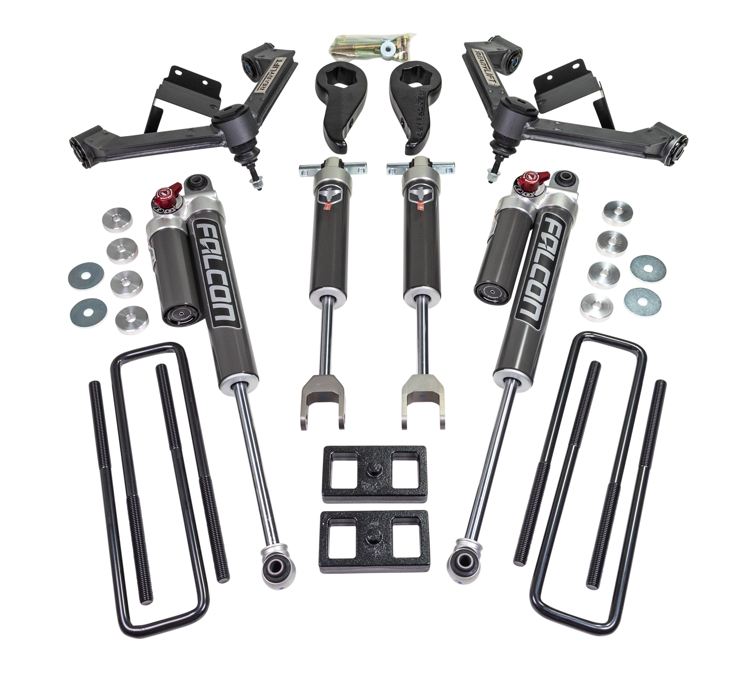 2020-2024 Chevrolet/GMC 2500HD/3500HD 3'' SST 2.1 Lift Kit with Fabricated Control Arms and Falcon 2.1 Monotube Shocks