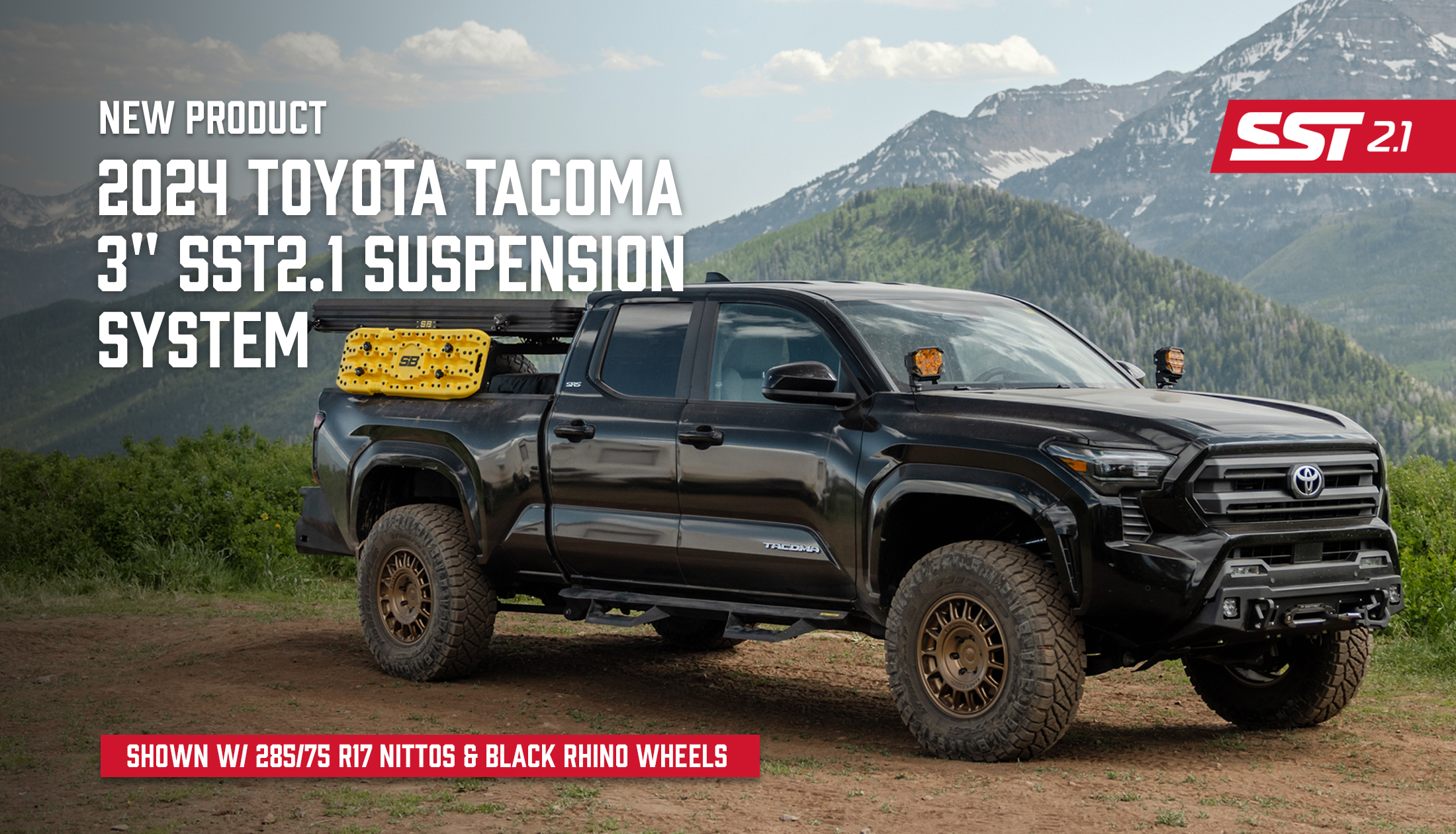 3" SST2.1 Suspension System With Falcon 2.1 Struts/Shocks - Toyota Tacoma 2024